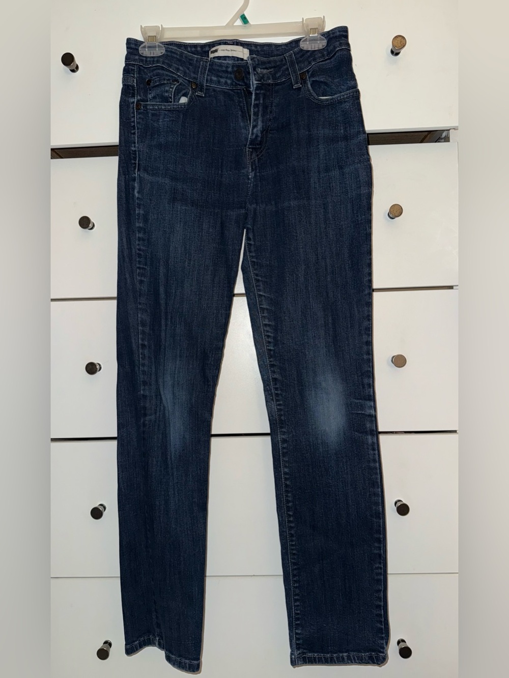 Levi's mid rise blue jeans